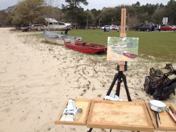My view of the boats at Nicks
