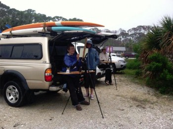 Painting at PSJ Plein Air Quickdraw from Forgotten Coast facebook page