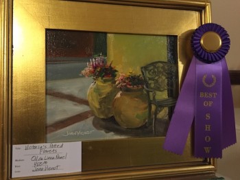 Photo of People's Choice Best in Show painting at 2015 Local Color Plein Air Festival, Lynn Haven, FL