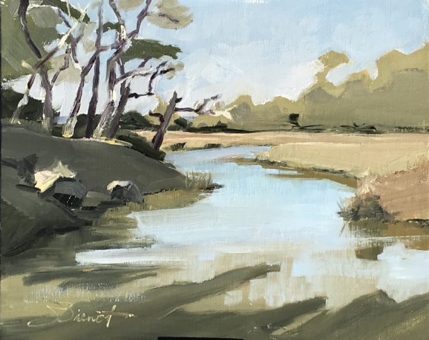 Study of the afternoon light on the marsh at the north end of Jekyll Island, GA