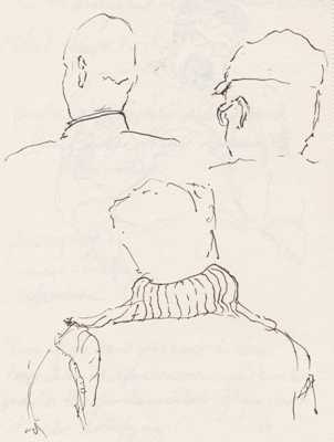 Airport Sketches, Backs of Heads