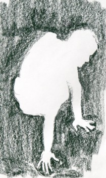 Negative space Warm-up, hands on floor