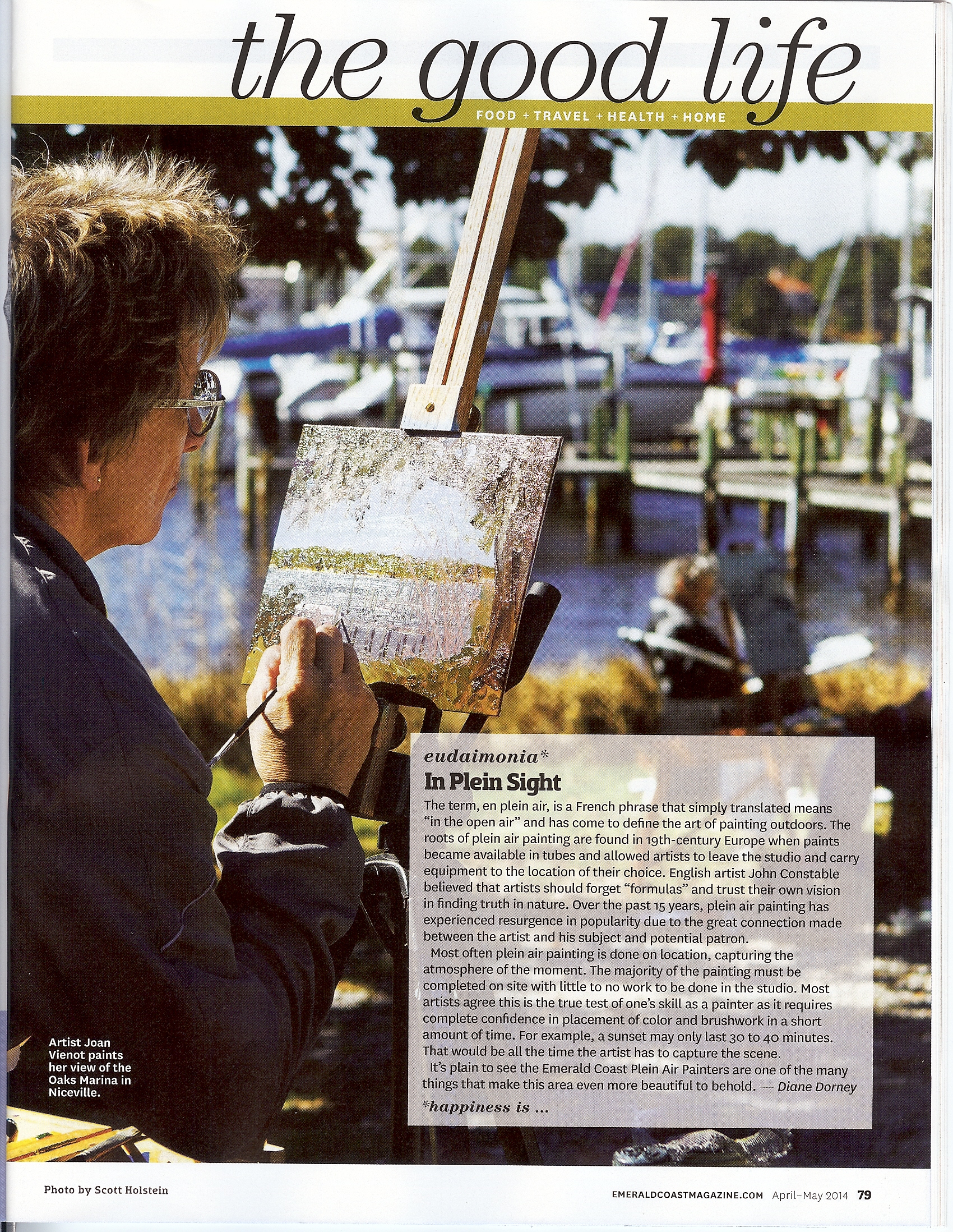 Emerald Coast Magazine, April-May 2014, www.joanvienot.com