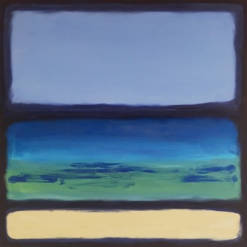 Painting created for "Celebrate the Masters", a show of artwork derivative of and inspired by a recognized master