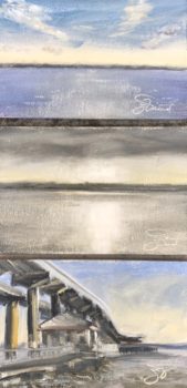 Oil studies of the light on the water at Thomas Pilcher Park in Santa Rosa Beach, FL