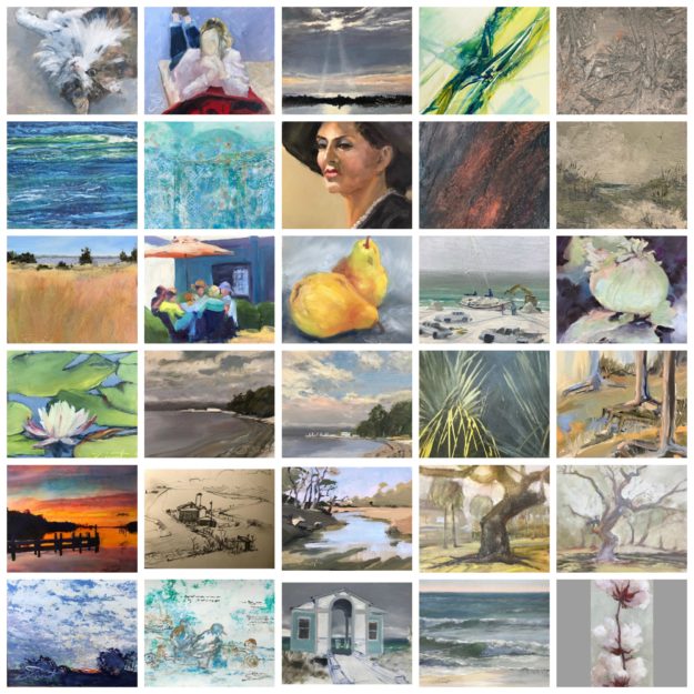 Collage of the 30 Paintings in 30 Days artwork